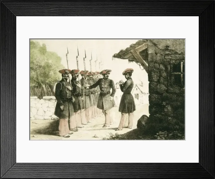 Framed Print : Spain (19th c. ). Carlist Wars. Album of the Carlist Framed Print : Spain (19th c. ). Carlist Wars. Album of the Carlist