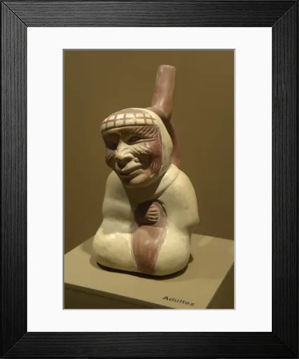 Framed Print : Ceramics depicting the stages of life (3rd c Framed Print : Ceramics depicting the stages of life (3rd c