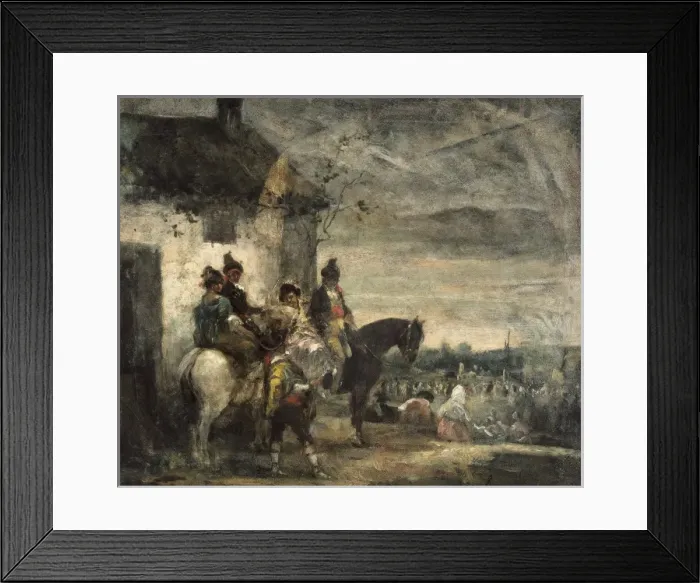 Framed Print : LUCAS VELAZQUEZ, Eugenio (1817-1870). Gypsies Framed Print : LUCAS VELAZQUEZ, Eugenio (1817-1870). Gypsies