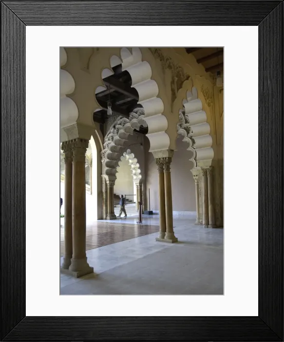 Framed Print : Aljaferia Palace. 11th c. SPAIN. Zaragoza. La Framed Print : Aljaferia Palace. 11th c. SPAIN. Zaragoza. La