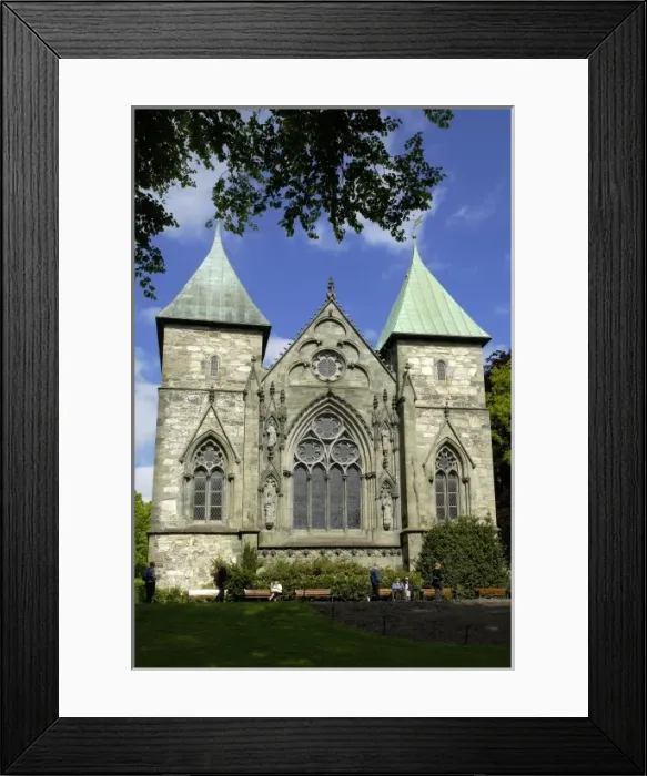 Framed Print : NORWAY. Stavanger. St. Swithum Cathedral (12th-13th Framed Print : NORWAY. Stavanger. St. Swithum Cathedral (12th-13th