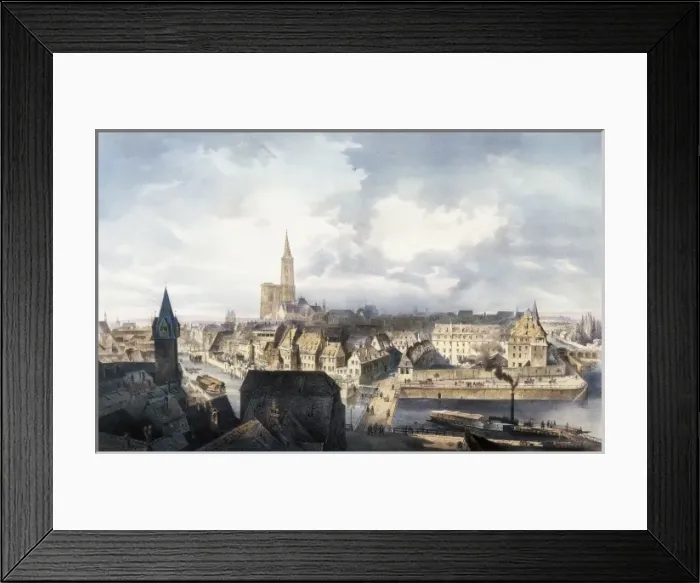 Framed Print : View of Strasbourg from the tower of Saint-Guillaume Framed Print : View of Strasbourg from the tower of Saint-Guillaume