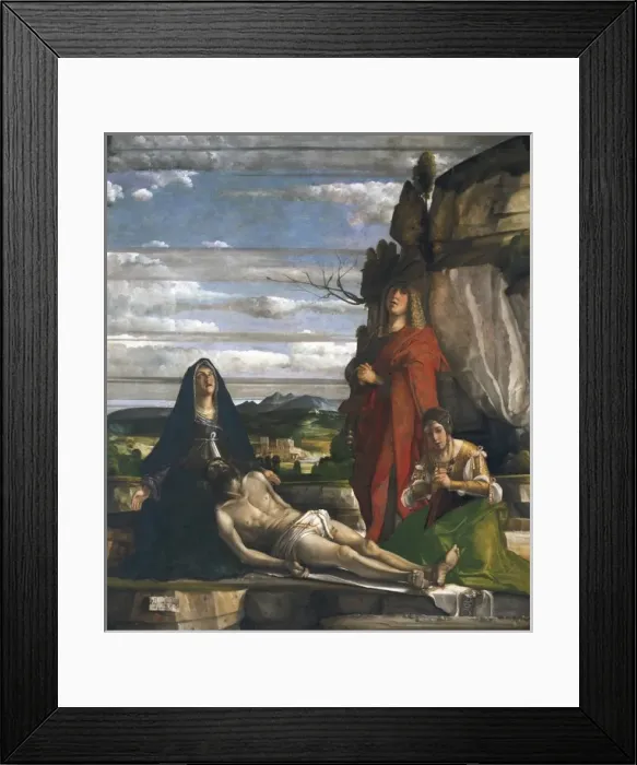 Framed Print : The Deposition. ca. 1490-1537. Renaissance art Framed Print : The Deposition. ca. 1490-1537. Renaissance art