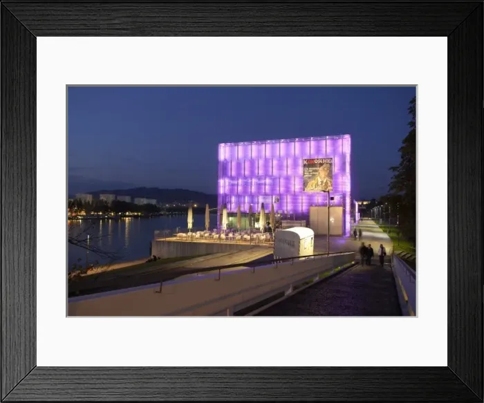 Framed Print : AUSTRIA. Linz. Lentos Art Museum. Lentos Museum Framed Print : AUSTRIA. Linz. Lentos Art Museum. Lentos Museum