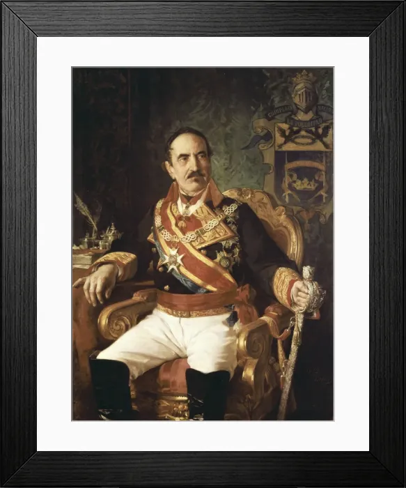 Framed Print : CASADO DEL ALISAL, Jos頨1832-1886). Portait Framed Print : CASADO DEL ALISAL, Jos頨1832-1886). Portait