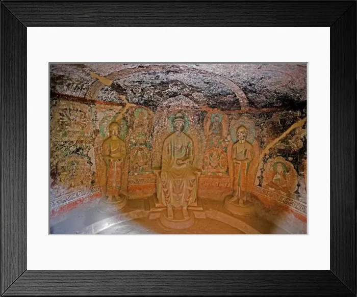 Framed Print : CHINA. NORTH WEST. The Silk Road. Binglingsi Framed Print : CHINA. NORTH WEST. The Silk Road. Binglingsi
