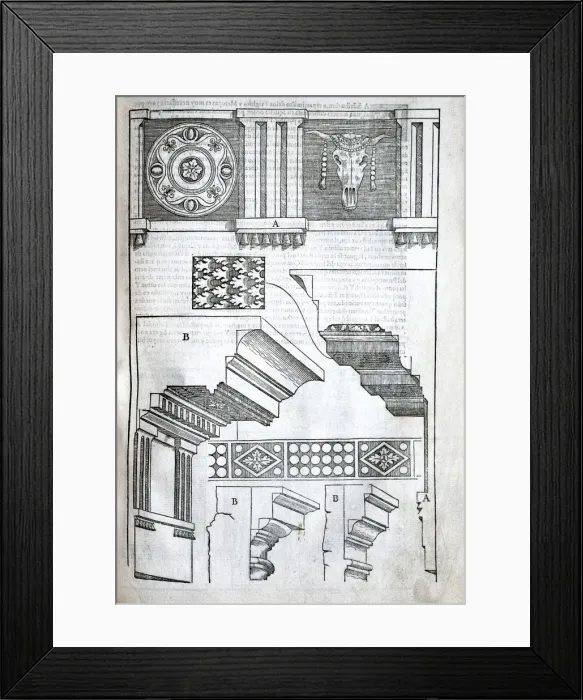 Framed Print : VITRUVIUS, Marcus Vitrubius Pollio (1th century Framed Print : VITRUVIUS, Marcus Vitrubius Pollio (1th century