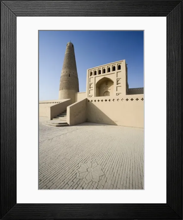 Framed Print : CHINA. Turpan. The Silk Road. Emin Minaret (1777) Framed Print : CHINA. Turpan. The Silk Road. Emin Minaret (1777)