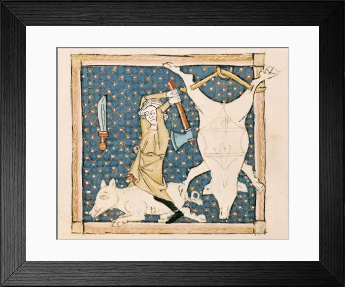 Framed Print : ERMENGAUD OF BEZIERS (13th century). Br鶩aire Framed Print : ERMENGAUD OF BEZIERS (13th century). Br鶩aire