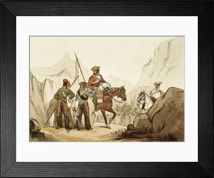 Framed Print : Spain (19th c. ). Carlist Wars. Carlist cavalry Framed Print : Spain (19th c. ). Carlist Wars. Carlist cavalry