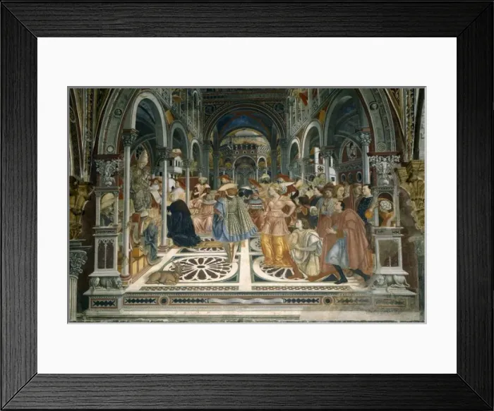 Framed Print : DOMENICO DI BARTOLO (1400-1447). Pope Celestine Framed Print : DOMENICO DI BARTOLO (1400-1447). Pope Celestine