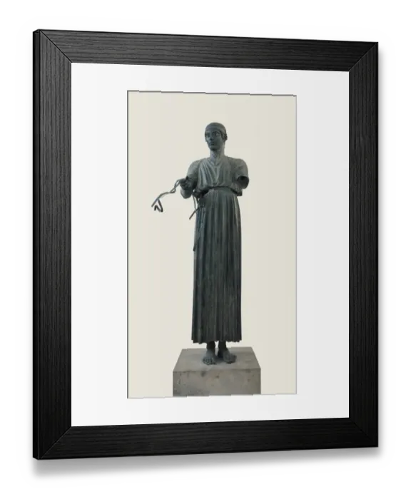 Framed Print : The Charioteer. ca. 475 BC. Classical Greek Framed Print : The Charioteer. ca. 475 BC. Classical Greek