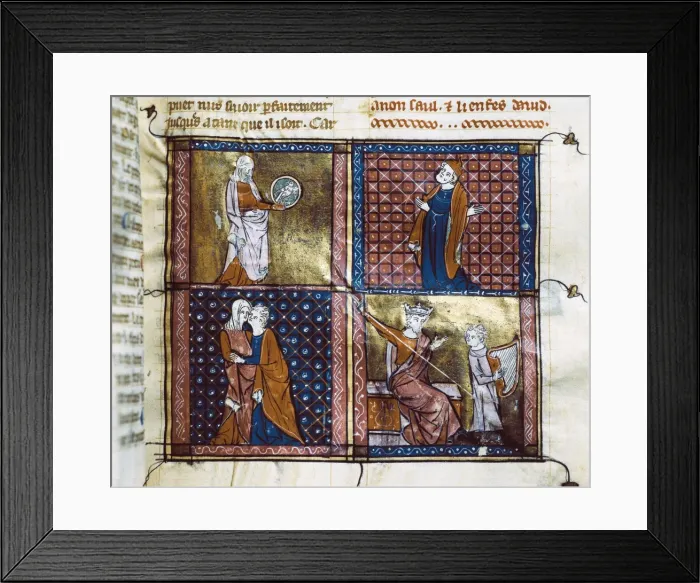 Framed Print : Doctrine Chretienne. French school. 13th century Framed Print : Doctrine Chretienne. French school. 13th century
