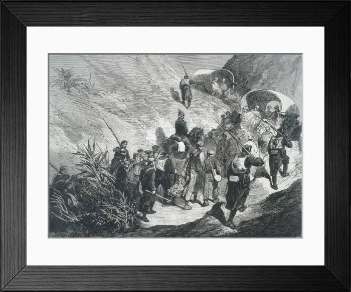 Framed Print : Spain. Third Carlist War. Carlist prisoners walking Framed Print : Spain. Third Carlist War. Carlist prisoners walking