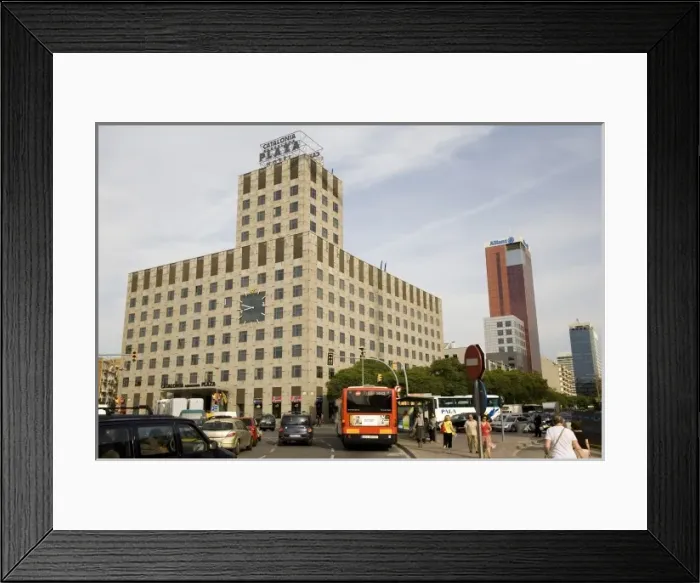 Framed Print : SPAIN. Barcelona. Plaza de EspaSpain Square) Framed Print : SPAIN. Barcelona. Plaza de EspaSpain Square)