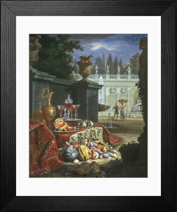 Framed Print : Arrangements for the dinner party. 17th c. - Framed Print : Arrangements for the dinner party. 17th c. -