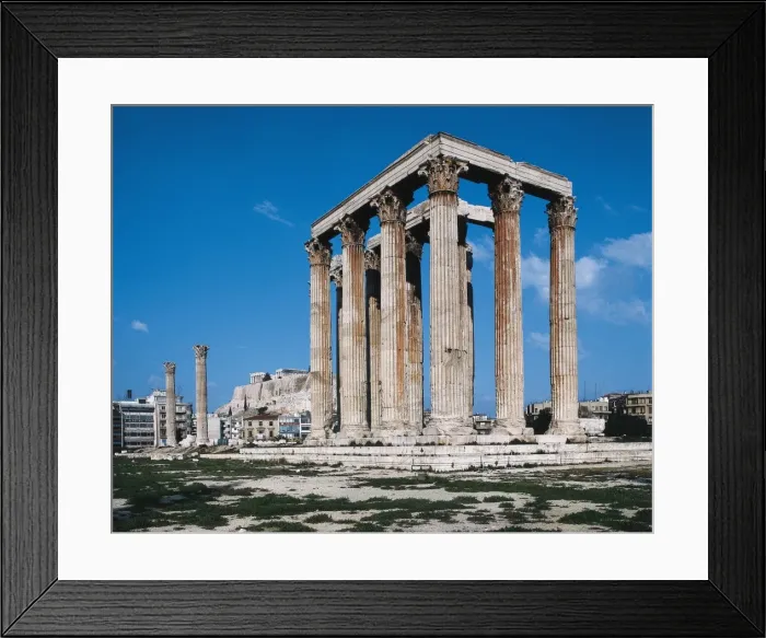 Framed Print : Temple of Olympian Zeus (Olympeion). 174 BC Framed Print : Temple of Olympian Zeus (Olympeion). 174 BC