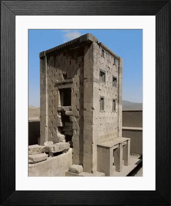 Framed Print : IRAN. FARS. Naqsh-e Rustam. Fire Temple. Persian Framed Print : IRAN. FARS. Naqsh-e Rustam. Fire Temple. Persian