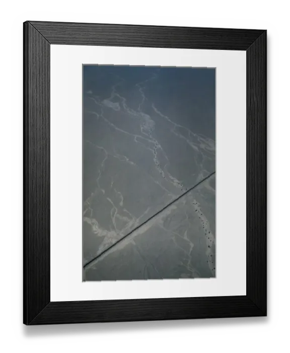 Framed Print : PERU. ICA. Southern Pan-American Highway crossing Framed Print : PERU. ICA. Southern Pan-American Highway crossing