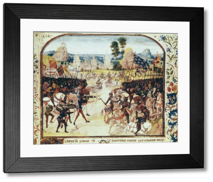 Framed Print : Picture of the Chroniques by Jean Froissart Framed Print : Picture of the Chroniques by Jean Froissart