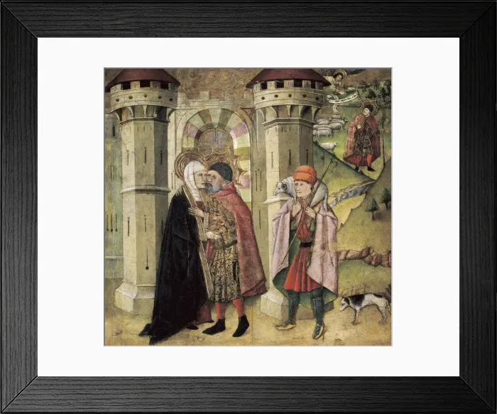 Framed Print : HUGUET, Jaume (1415-1492). Saint Joachim Framed Print : HUGUET, Jaume (1415-1492). Saint Joachim