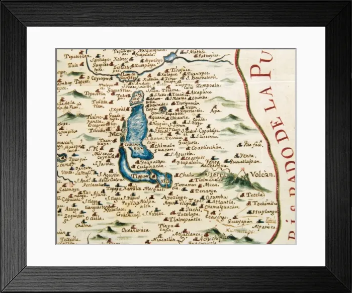 Framed Print : Plan of the archbishopric of Mexico: Mexico City Framed Print : Plan of the archbishopric of Mexico: Mexico City