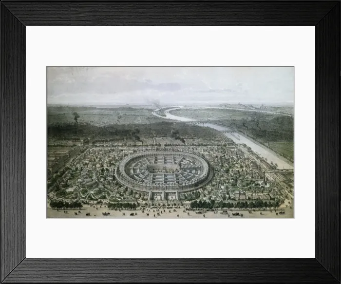 Framed Print : Paris Universal Exhibition o 1867. Panoramic Framed Print : Paris Universal Exhibition o 1867. Panoramic
