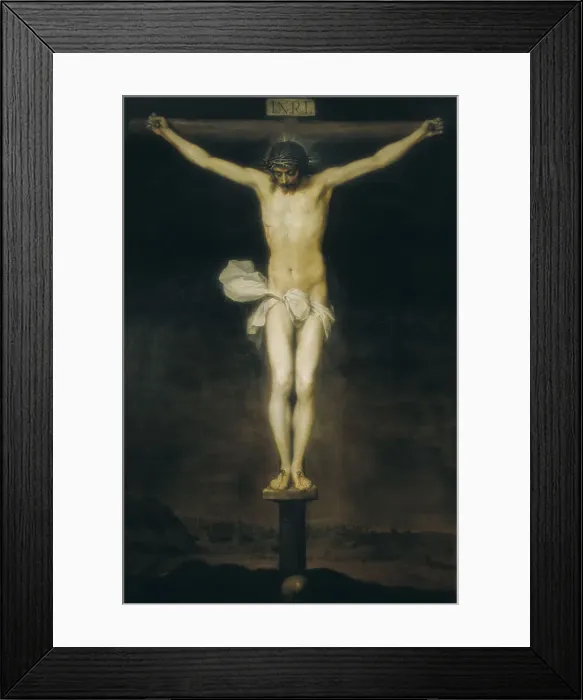 Framed Print : CANO, Alonso (1601-1667). Crucified Christ. ca Framed Print : CANO, Alonso (1601-1667). Crucified Christ. ca