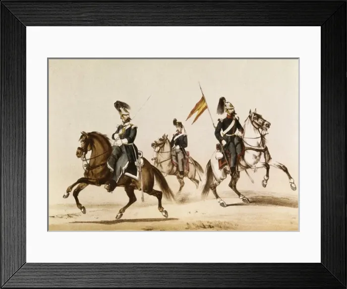 Framed Print : Album of the Spanish Cavalry (1861), by Count Framed Print : Album of the Spanish Cavalry (1861), by Count