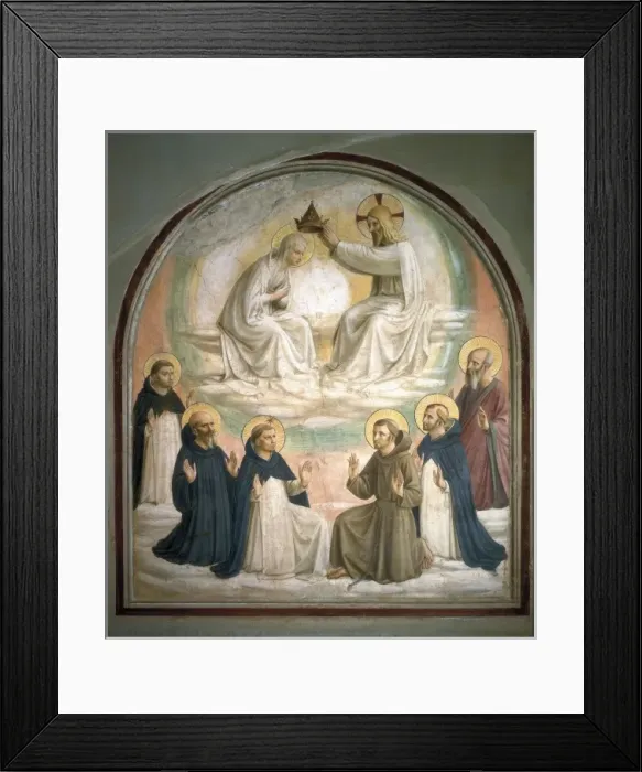 Framed Print : ANGELICO, Fra (1387-1455). Coronation of Framed Print : ANGELICO, Fra (1387-1455). Coronation of