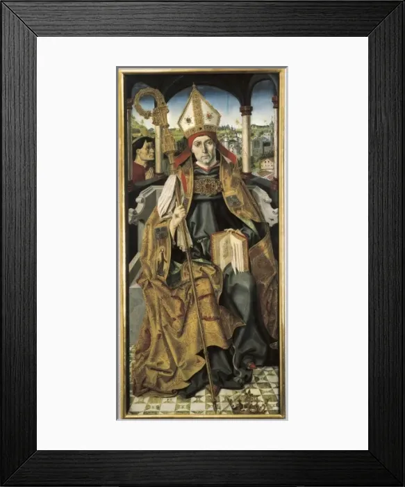 Framed Print : SAN ILDEFONSO, Master of (15th century). Saint Framed Print : SAN ILDEFONSO, Master of (15th century). Saint
