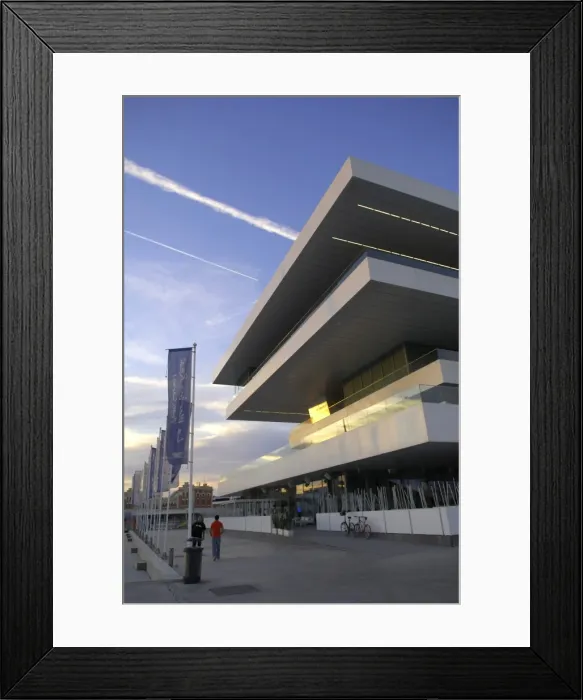 Framed Print : SPAIN. Valencia. Am鲩cas Cup Harbour. Building Framed Print : SPAIN. Valencia. Am鲩cas Cup Harbour. Building