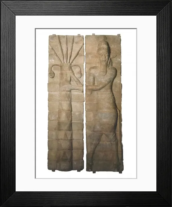 Framed Print : God. 1165-1151 BC. Antropomorphic figure with Framed Print : God. 1165-1151 BC. Antropomorphic figure with