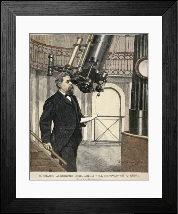 Framed Print : BELTRAME, Achille (1871-1945). Schiaparelli in Framed Print : BELTRAME, Achille (1871-1945). Schiaparelli in