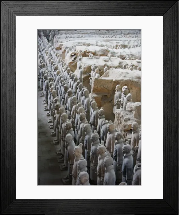 Framed Print : Terracotta Army. 221-206 BC. CHINA. Xian. Mausoleum Framed Print : Terracotta Army. 221-206 BC. CHINA. Xian. Mausoleum