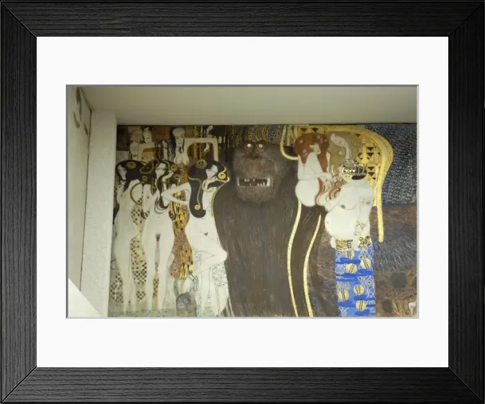 Framed Print : KLIMT, Gustav (1862-1918). Beethoven Freize Framed Print : KLIMT, Gustav (1862-1918). Beethoven Freize