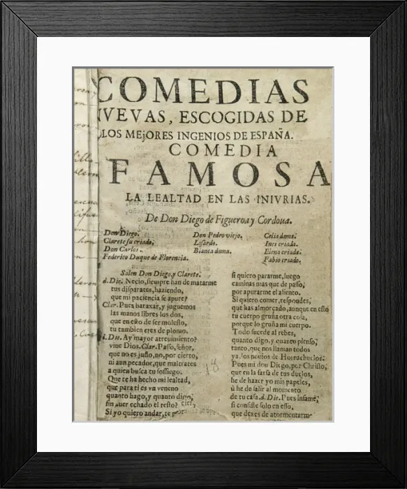 Framed Print : FIGUEROA Y CORDOBA, Diego (1619-1673). Spanish Framed Print : FIGUEROA Y CORDOBA, Diego (1619-1673). Spanish