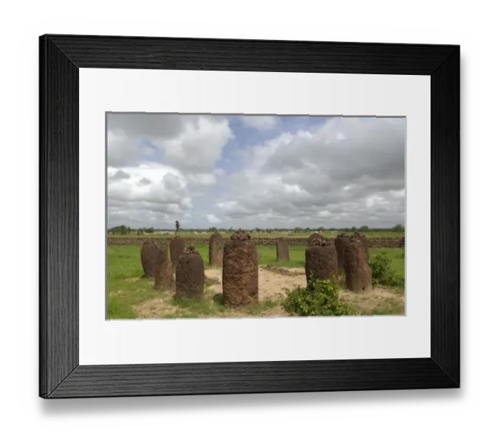 Framed Print : THE GAMBIA. Wassu. Stone circles Framed Print : THE GAMBIA. Wassu. Stone circles