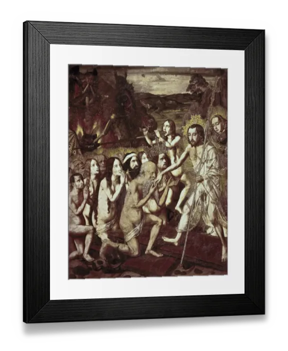 Framed Print : BERMEJO, Bartolom頨1420-1498). Descent of Christ Framed Print : BERMEJO, Bartolom頨1420-1498). Descent of Christ