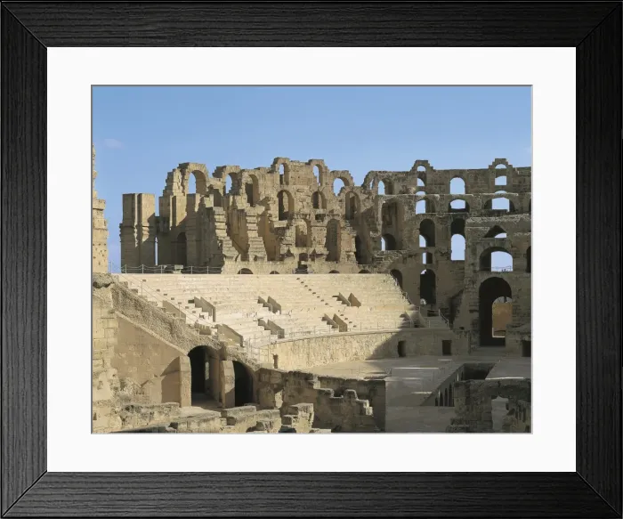 Framed Print : Amphitheatre of El Djem. 238. TUNISIA. AL-MAHDIYAH Framed Print : Amphitheatre of El Djem. 238. TUNISIA. AL-MAHDIYAH