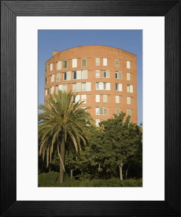 Framed Print : SPAIN. Barcelona. Olympic Village. Flat building Framed Print : SPAIN. Barcelona. Olympic Village. Flat building