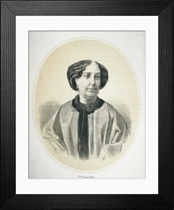 Framed Print : SAND, Aurora Dupin, called George (1804-1876) Framed Print : SAND, Aurora Dupin, called George (1804-1876)