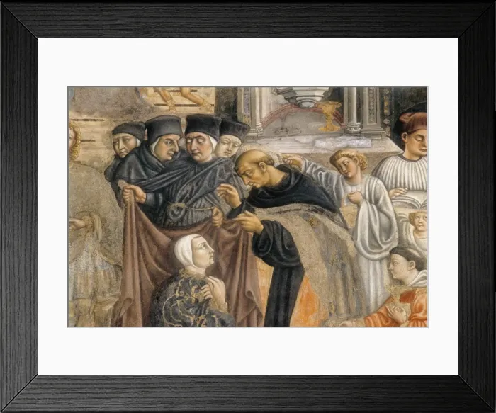 Framed Print : PRIAMO DELLA QUERCIA (c. 1374-1438). Investiture Framed Print : PRIAMO DELLA QUERCIA (c. 1374-1438). Investiture