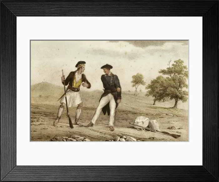 Framed Print : Spain (19th c. ). Carlist Wars. Album of the Carlist Framed Print : Spain (19th c. ). Carlist Wars. Album of the Carlist