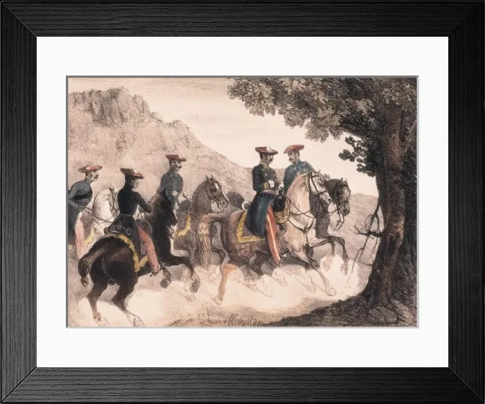 Framed Print : Spain. First Carlist War (1833-1840). Bruno de Framed Print : Spain. First Carlist War (1833-1840). Bruno de