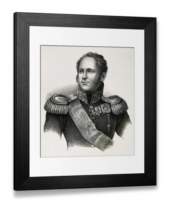 Framed Print : ALEXANDER I of Russia (1777-1825). Tsar of Russia Framed Print : ALEXANDER I of Russia (1777-1825). Tsar of Russia