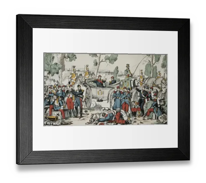 Framed Print : Frabnco-Prussian War. Occupation of Paris by Framed Print : Frabnco-Prussian War. Occupation of Paris by