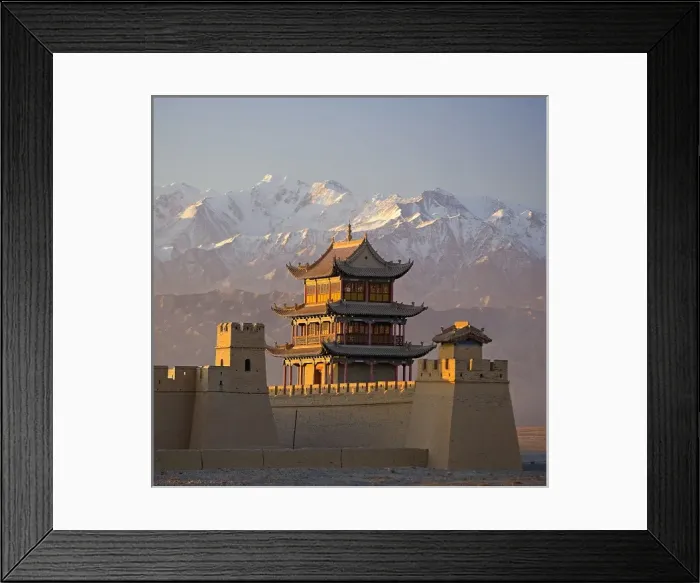 Framed Print : CHINA. Jiayuguan. The Silk Road. Gobi Desert Framed Print : CHINA. Jiayuguan. The Silk Road. Gobi Desert
