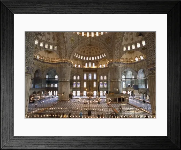 Framed Print : Mehmed Aga (1553-1625). Sultan Ahmed Mosque or Framed Print : Mehmed Aga (1553-1625). Sultan Ahmed Mosque or