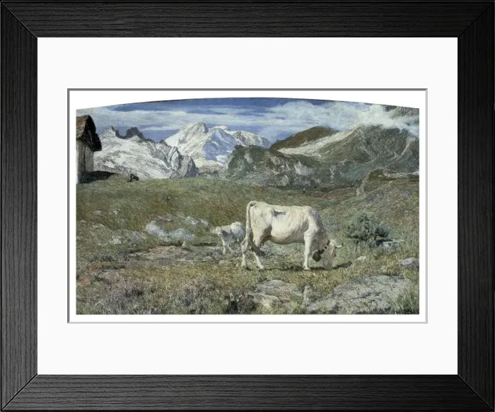 Framed Print : SEGANTINI, Giovanni Battista (1858-1899). Meadows Framed Print : SEGANTINI, Giovanni Battista (1858-1899). Meadows